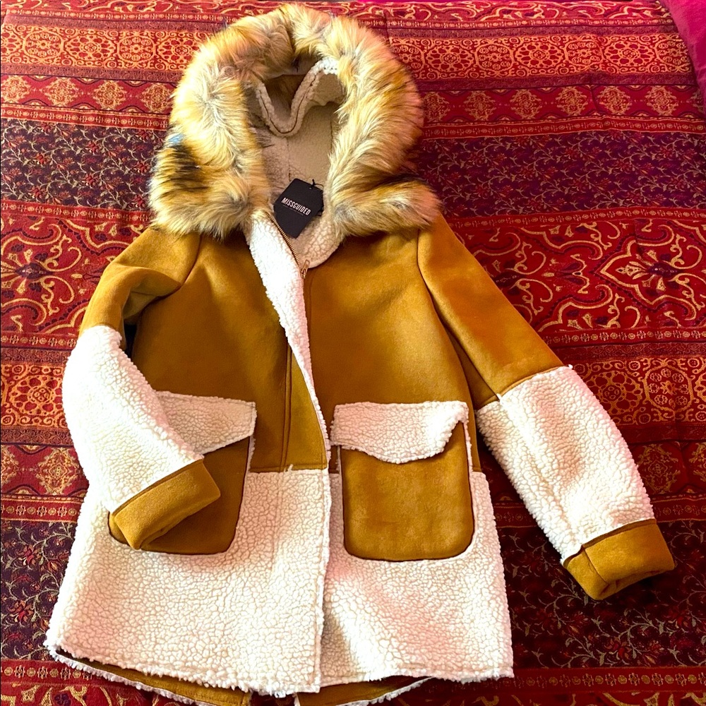 ❄️Shearling Hooded Bomber Jacket❄️